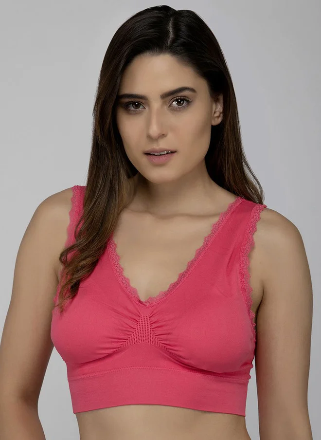 PRIZO PRIZO Lace Detailed Full Coverage Lightly Padded Bralette Bra